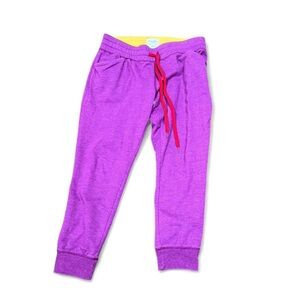 Old Navy Purple Joggers with Red Drawstring